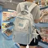 Nova Mochila Estilo Ins Academy Leve Bonita para Alunos do Ensino Fundamental e Médio Doce Casual Alta Aparência Mochila
