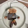 Collar Trenzado de Cuerda con Perlas de Piedra Natural para Mujer, Cadena para Clavícula de Piedra Ojo de Tigre Estilo Chino Nuevo Vintage, Accesorio Largo Colgante para el Cuello con Manchas
