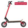 Veículo de dupla unidade off-road scooter elétrico adulto dobrável condução de duas rodas pequeno de lítio-íon dual-drive carro de bateria
