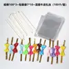 Bolsa de empaque para paleta bolsa transparente de tres piezas plana 7*10 bolsa de empaque bolsa desechable para dulces