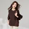 Estilo Nuevo Primavera 2026 Sudadera Casual Oversize Conjunto Falso de Dos Piezas