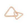 Hebillas Triangulares de Aleación Listas para Usar del Fabricante Botones Personalizados DIY para Abrigos Exquisitos Botones Metálicos Dorados de Alto Nivel para Colgar