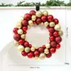 Guirlanda de Natal de Veludo Transfronteiriça Enfeite para Porta da Frente Laço Trançado DIY Decoração de Natal Ornamento Pendurado