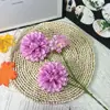 3 Cabeças de Flores Artificiais de Fragrância Escura, Arranjos de Flores para Sala de Estar, Enfeites Decorativos de Flores Artificiais, Buquês de Casamento, Layout de Fundo para Atmosfera de Casamento