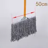 Mopa de Palo de Madera Hilo de Algodón Mopa Doméstica Antigua Mopa para Polvo Propiedad de Fábrica Absorción de Agua Mopa Grande Ordinaria Xu Xiao