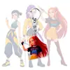 Chaveiro de Acrílico Grupo Bruxa Caçadora Rumi Mira Zoe Pingente de Mochila Periférico de Anime
