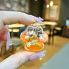 Mini Botella de Arena con Forma de Corazón Llavero Líquido Polvo de Amor Colgante Disco Duro Pequeño Colgante Accesorios de Inyección de Aceite de PVC