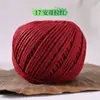 Fio de algodão oco de 2mm, fio redondo, para fazer bolsas DIY, um conjunto de materiais para tricô artesanal, fio de algodão e linho, fio rígido