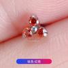 Brincos de Liga de Titânio F136 Flor de Três Pétalas Cravejada com Zircônia 5A Unha para Lóbulo da Orelha Unha para Osso da Orelha Unha para Nariz Unha para Lábio Joia para Piercing de Titânio G23