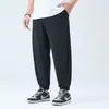 Pantalones Deportivos de Correr para Hombre de Gran Tamaño, Otoño e Invierno Nuevos, Talla Extra Grande, Corte Holgado, Cintura Alta, Forro Polar