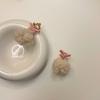 Hermosos pendientes de lazo rosa con forma de corazón para niña de Corea del Sur, elegantes pendientes de bola de pelo de cordero para mujer, para otoño e invierno.