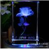 Caja de Música de Cristal Flor de Rosa Tallada en Cristal/Regalo Especial de Cumpleaños/Día de San Valentín