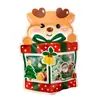 Bolsa de Pie Irregular para Dulces Navideños, Galletas, Snacks, Bolsa Autosellante con Cierre, Bolsa de Empaque de Plástico con Impresión Compuesta
