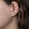Pendientes de estilo coreano Cao Shi con forma de celebridad, con forma de hoja de rama de olivo, pendientes frescos de celebridad de Internet, pendientes Mori Super Fairy