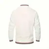 Chaqueta Casual Sencilla para Hombre Primavera y Otoño 2025, Exclusivamente para Ventas Transfronterizas, Ropa de Trabajo Deportiva de Color Sólido, Estilo de Moda Europeo y Americano para Hombre