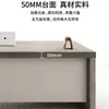 Escritorio de oficina, escritorio de jefe, escritorio financiero simple moderno para una persona, elegante escritorio y silla de supervisor, juego de escritorio y silla de gerente