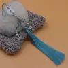 Yixiangfei hebilla de seguridad de tres colgantes borla 12 cm borla cheongsam vestido cara de caballo colgante de jade decoración colgante de cintura tapeta de presión paso prohibido