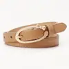 Nuevo Cinturón de PU para Mujer Todo Fósforo Simple Dulce Hebilla de Mariposa de Aleación Cinturón Decorativo para Jeans de Mujer