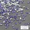 Atacado Roxo Zircônia 5A Borda Chanfrada Pedras de Strass para Nail Art Strass Irregulares Brilhantes da Moda Fundo Plano Pedras de Strass Gota Marquise Decorações para Unhas
