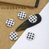 Joyería para uñas nueva al por mayor trébol de cuatro hojas redondo amor tablero de ajedrez aleación gota de aceite taladro para uñas decoración de taladro para uñas