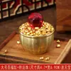 Cuenco del Tesoro de Latón con Lingotes de Oro, Adorno Creativo para Atraer Riqueza y Fortuna, Adecuado para Inauguración de Casa y Decoración de Sala de Estar