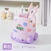 Lindo portalápices de coche + Cubo de almacenamiento de papelería de escritorio para estudiantes de aspecto creativo y de alta calidad + Almacenamiento multifuncional de gran capacidad