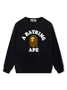 Comercio Exterior Transfronterizo Venta al por Mayor Marca de Moda Pe Tiburón Sudadera de Cuello Redondo Dropshipping Otoño e Invierno Sudadera de Felpa