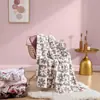 Manta Personalizada de Calavera Franela Suave Cómoda Manta para el Hogar Manta Cálida Regalo de Cumpleaños Festivo