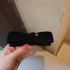 Pinza de Banana con Lazo de Terciopelo Retro Lujo Accesible Pasador Nuevo para Mujer Otoño e Invierno Versátil Pinza Vertical para Media Recogida Accesorios para el Cabello