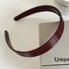 Estilo Coreano Simples Versátil para o Dia a Dia Minimalista Retrô Linha Acrílico Largura Grande Dentes Headband Acessório de Cabelo para Franja High-End