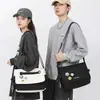 Bolso cruzado para hombre, bolsa deportiva para estudiante universitario, bolsa de clase, marca INS japonesa de moda, bolso de hombro de gran capacidad, bolso para ropa de trabajo, bolso para tutorías