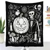 Manta para colorir DIY transfronteiriça, manta de rabiscos de Halloween, manta criativa personalizada, manta de cores