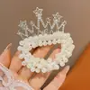 Corona Tiara Princesa Infantil con Incrustaciones de Diamantes Peine Corona para Niña Pequeña Regalo de Cumpleaños Accesorio para el Cabello de Alta Gama Elegante para Niñas