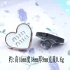 Botón de Corazón de Rosa Electroplateado Blanco y Negro Clásico Metálico Gato de Dibujos Animados Material para Accesorios Pequeños DIY Venta al por Mayor