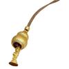 Tienda de oro con taladro de punta de oro de arena cepillado colgante de calabaza pequeña collar colgante Fulu retro sólido regalo para novia