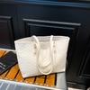 Bolsa Xadrez Transfronteiriça 2026 Novo Estilo Textura Retrô Ombro Único Para o Trabalho Grande Capacidade Bolsa de Mão Bolsa Tote Bolsa Feminina Venda por Atacado