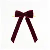Suministro transfronterizo en stock de lazos de cinta de terciopelo de 2.5 cm, accesorios, cintas, correas, accesorios para árboles de Navidad, DIY