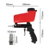 Pistola de Chorro de Arena Roja Tipo Gravedad Portátil DIY Juego de Chorro de Arena Neumático Eliminación de Óxido Chorro de Arena Máquina Pequeña de Chorro de Arena