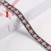 Cinta Jacquard de Dos Colores de Cinco Hojas de 1.8cm para Textiles del Hogar, Decoraciones de Ventanas, Decoración de Ropa, Accesorios de Encaje Hechos a Mano DIY G3630