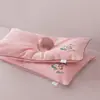 2025 Nuevo Tipo a Algodón de Color Tejido Algodón de Ponis Almohada Núcleo de Almohada - Imagen del Producto 30*58Cm/Pie Lindo Rosa