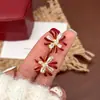 Brincos Fogos de Artifício com Zircônia e Gotejamento de Óleo Agulha de Prata, Estilo de Luxo Leve de Alta Qualidade, Brincos Elegantes, Acessórios de Orelha da Moda Versáteis de Nicho Atacado para Mulheres