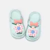 Sandálias Felizes Mary Baby Estilo Verão Florais Antiderrapantes Chinelos de Menina Eva para Exterior Praia Tamancos Infantis
