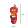 Caixa de Natal Nova da Apple Copo de Natal Desenho Animado Criativo Copo de Mão Design Original Caixa de Presente Embalagem de Presente com Flores