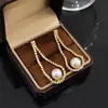 Pendientes de Moda Personalizados Dongdaemun para Mujer Aguja de Plata S925 Zirconia Perla Pendientes Pendientes de Nicho Retro Pendientes