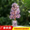 Árbol de Cristal Crudo Natural, Grava de Cristal Amarillo, Manualidades de Árbol de la Fortuna, Decoraciones para Oficina en Casa, Adornos, Regalos