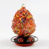 Alimentador de Beija-flor Vitral Alimentador de Água Alimentador de Pássaros Gancho Anti-Formiga Suprimentos de Jardinagem