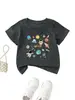 Amazon eBay sitio independiente moda casual unisex ropa infantil espacio planeta astronauta cuello redondo manga corta