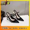 Zapatos de Moda Estilo Hada sin Cordones Sexy de Punta Fina 2025 Nuevos Zapatos de Mujer de Moda para Combinar con Faldas, Elegantes Zapatos de Salón