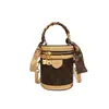 Bolso cubo de moda para mujer, alto valor estético, bolso de mano de nicho de lujo ligero, elegante bolso redondo pequeño de cubo de la fortuna, bolso de hombro y cruzado