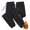 Calça de Moletom Nova 2025 com Forro de Lã para Homens, Calça Casual de Outono, Corte Solto, Secagem Rápida, Respirável, Elástica, Versátil, Calça Longa